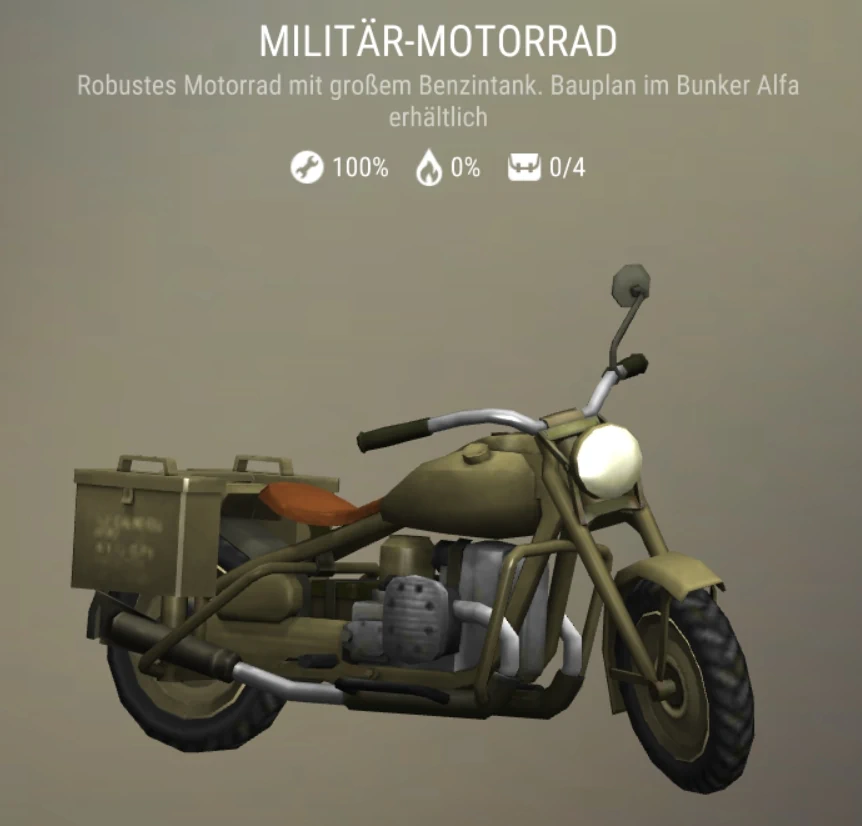 Millitär-Motorrad