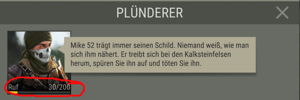 Plünderer Ruf