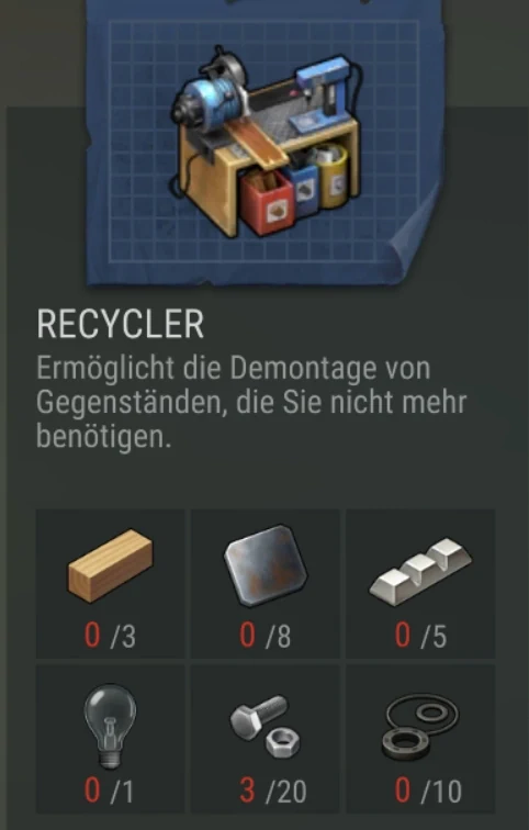 Recycler bauen