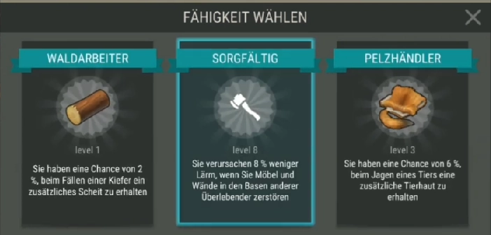 LDoE Sorgfältig Fähigkeit