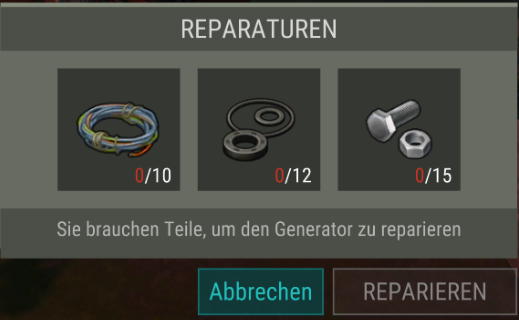 Wachturm Ost Material